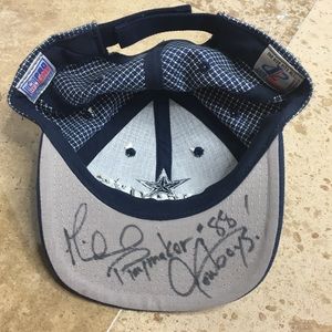 Vintage Michael Irvin signed cowboys hat